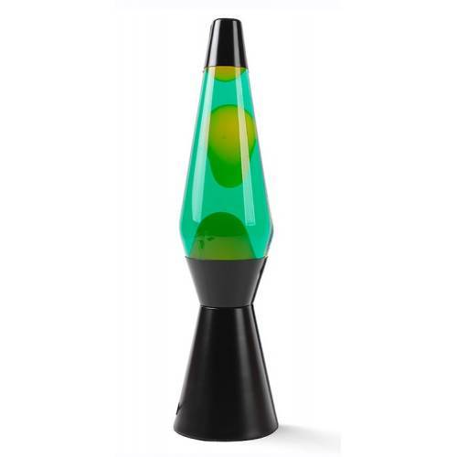 Lámpara de Lava Base Negra - Verde/Cera - I-TOTAL