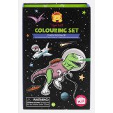 Set de Colorear DINOS IN SPACE