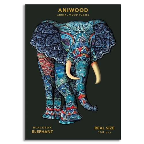 Puzzle Aniwood Elefante M - 150 Piezas
