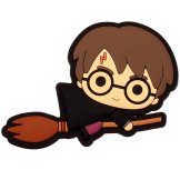 Harry Potter. Imán Goma Chibi Nimbus Capa Negra