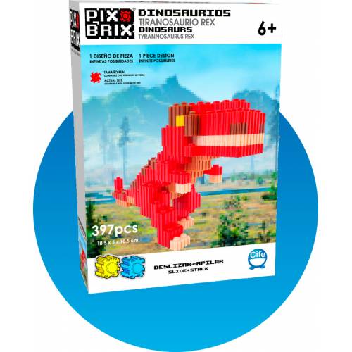 Pix Brix - Dinosaurios T-REX 3D