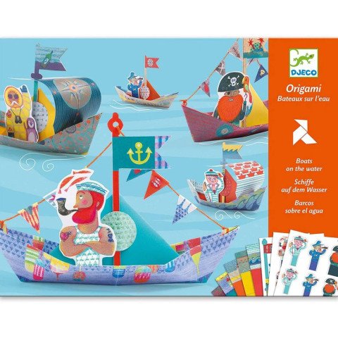 Origami Barcos Flotantes