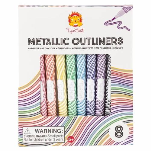 Metallic Outline Markers - 8 Rotuladores Metálicos