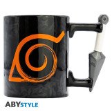 Taza Mango 3D NARUTO Shippuden Kunai Konoha