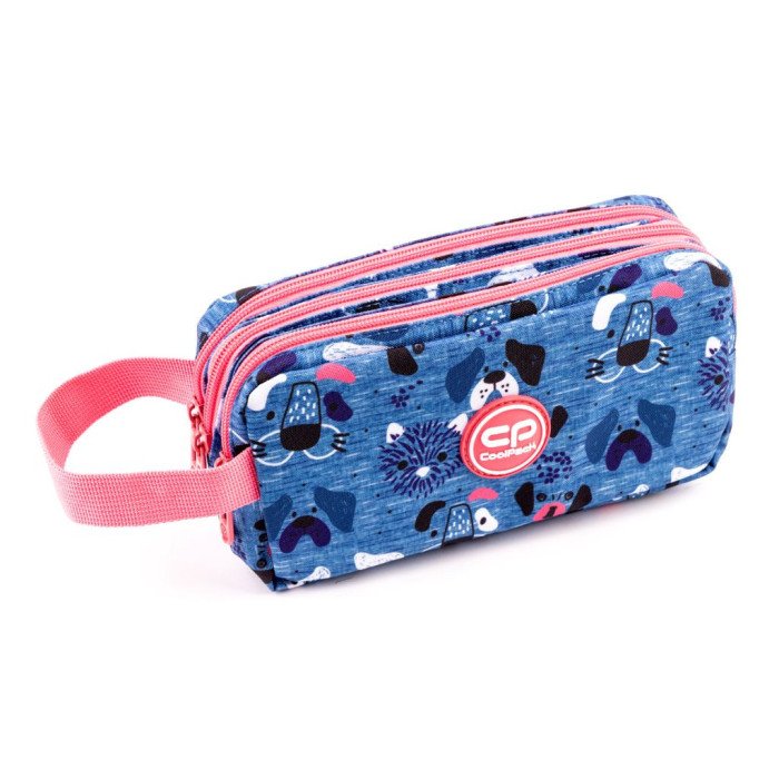 Estuche 3 Cremalleras Primus DENIM DOG - COOLPACK