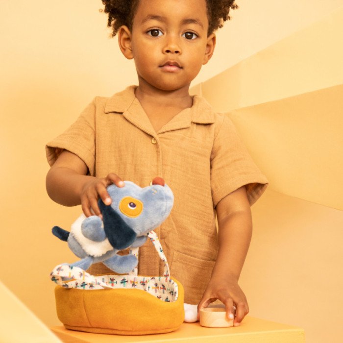 JULES - Perro en su Cesta - Lilliputiens