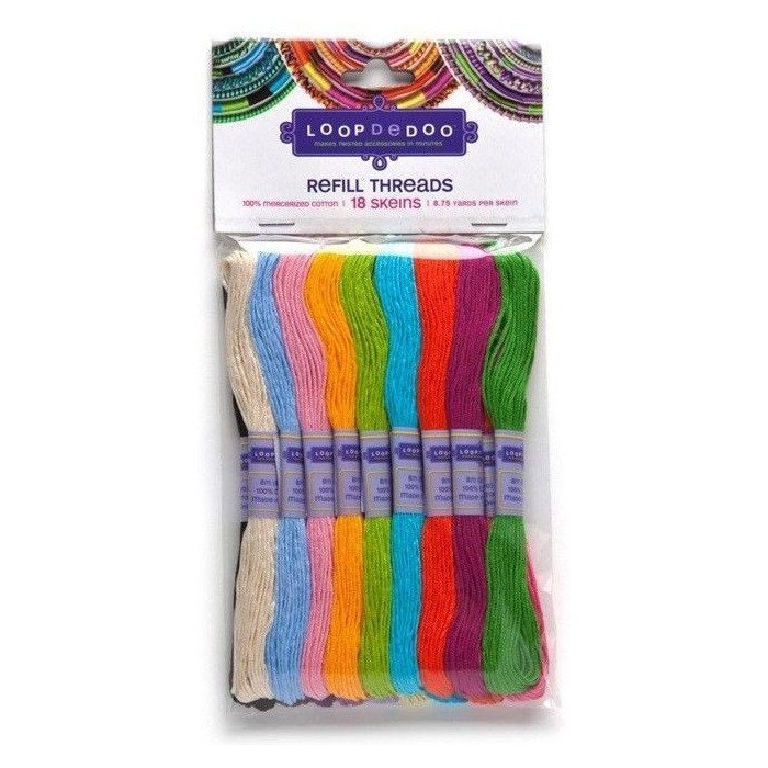 Loopdedoo Recambio 18 Madejas de Hilos