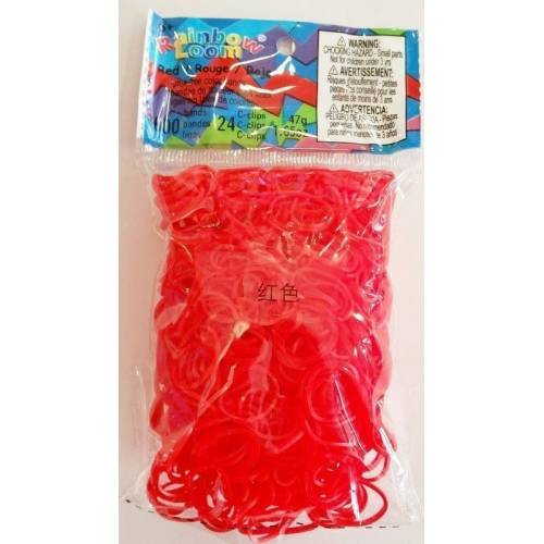 Rainbow Loom® Gomas Rojo (jelly)