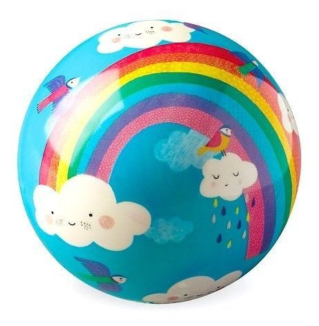 Pelota Arco Iris Cascabel Suave para bebés para no recurrir a las pantallas