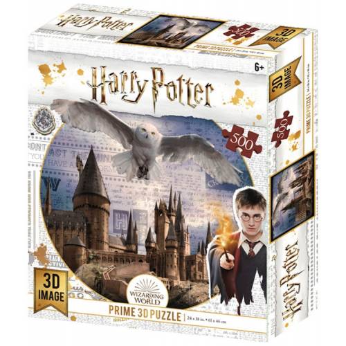 Harry Potter. Puzzle Lenticular Hogwarts & Hedwig 500 pzs