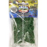 Rainbow Loom® Gomas ALPHA Verde Hoja (mate)