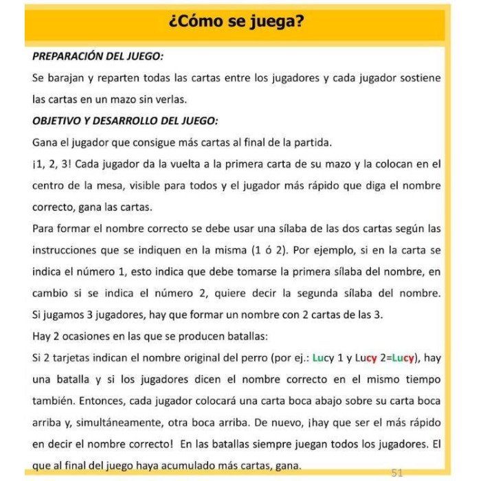 Cartas Top Dogs