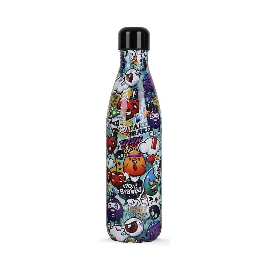 Botella de Acero Grafitti 750 ml - I-DRINK