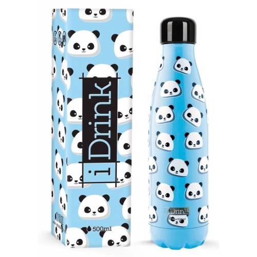 Botella de Acero Panda 500 ml - I-DRINK