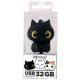 USB CAT BLACK - 32 Gb