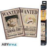 Set 2 Posters Chibi ONE PIECE Wanted ZORO & SANJI