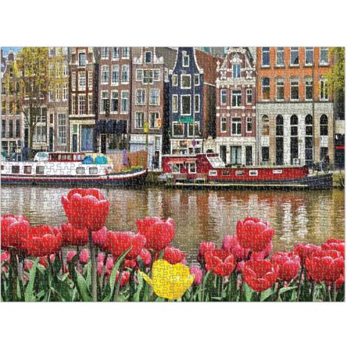 Puzzle Flowers in Amsterdam 1000 piezas