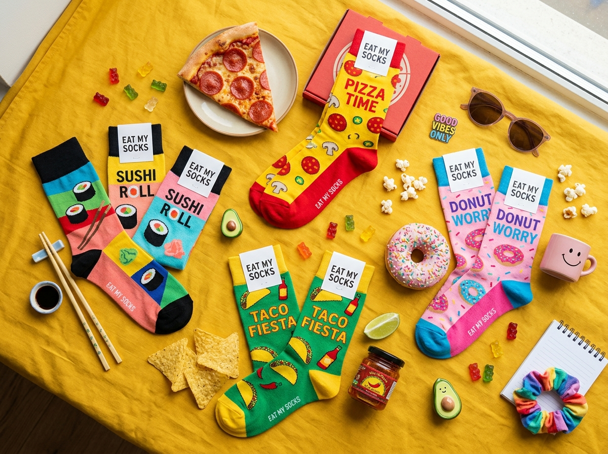 Page: Y mucho más. Slot: 1440 eat my socks calcetines. Context: Eat My Socks - Calcetines